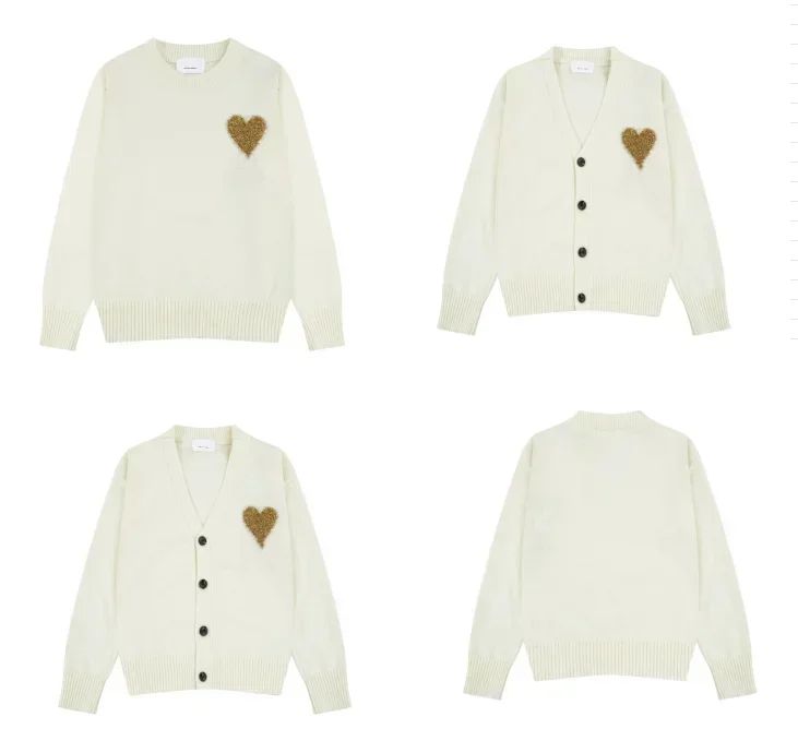 2025 A Letter Autumn/Winter Heart Embroidered Pullover Men's Sweatshirt Loose Casual Pullover Women's And Men's Fashion Clothing