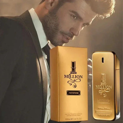 Perfume Men's Woody Perfume Golden Million Gold Brick Extrait - Men's Long-Lasting 100ml  Perfume Pray Fragrance Cologne