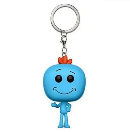 Funko Pop NEW Rick and Morty TINKLES MR. POOPY Keychains Vinyl Figure Keychain Krombopulos Pickle Rick Pocket Pop Keychain Toy