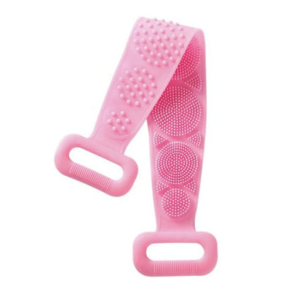 1 Esponja Corporal de Silicone, Escova Esfoliante Corporal, Toalha de Banho Esfoliante, Esfregão para as Costas, Esfoliação da Pele, Cinto de Massagem e Limpeza para Banho, Extensível