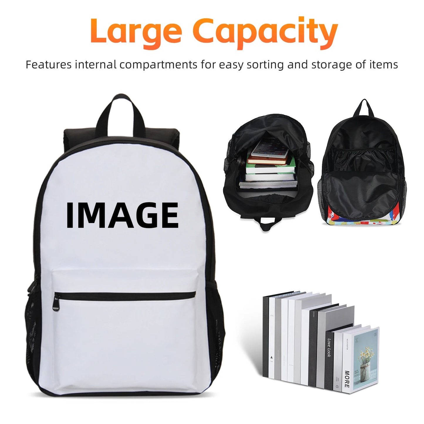 M-Mochila Esportiva Mbappes Football com Zíper Relâmpago Mochila Escolar Esportiva Mochila Escolar Jogador Estrela Mochilas para Livros