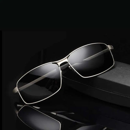 AORON Alloy Men Polarized Sunglasses Women Male Luxury UV400 Goggles Brand Design Metal Frame Glasses Driving