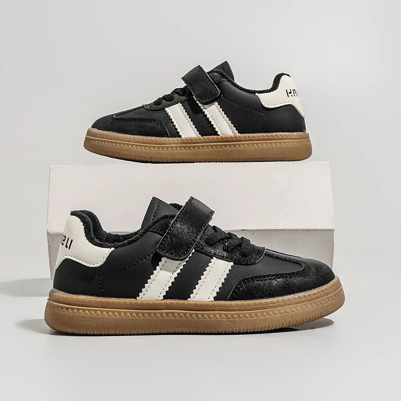 Children Casual Sneakers New Black Soft Bottom Girls Boys German Training Shoes Autumn Winter Fashion Red Kids Baby Casual Shoes