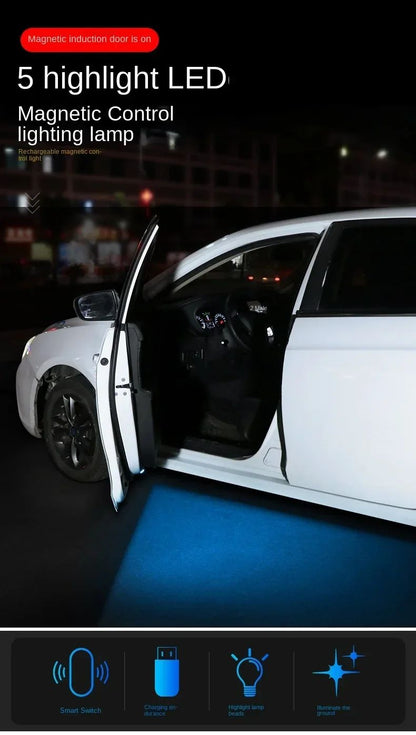 Mini Luminária de Leitura com Sensor de Toque - Luz de Teto Automotiva e Luminária de Ambiente com Carregamento USB