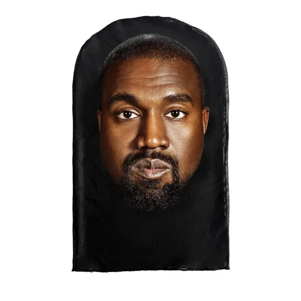 Halloween Terrifying Mask Ronaldo Kanye Mask Interesting 3D Printed Seamless Hat Mascaras Cosplay Facial Mask Party Cosplay Prop