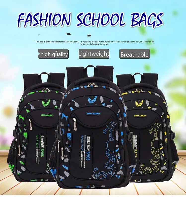 Kids backpack children School Bags For Boys orthopedic school Backpack Waterproof Primary Schoolbag book bag mochila infantil