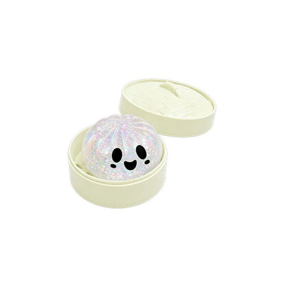 Halloween Simulation Baozi Ghost Dumpling Toy Soft Slow Elastic Squid Toy Clip Steamer Steamed Baozi Halloween Gift