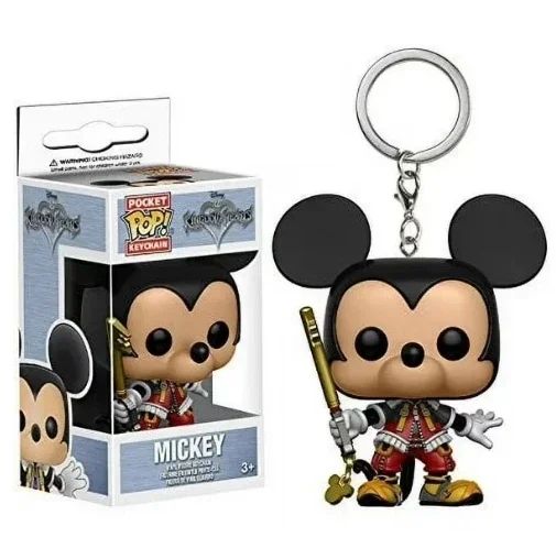 Novos 22 Estilos Funko Pocket Pop Chaveiros Mickey Mouse Minnie Pato Donald Stitch Angel Elvis TIKI Lilo Scrump Bonecos de Vinil