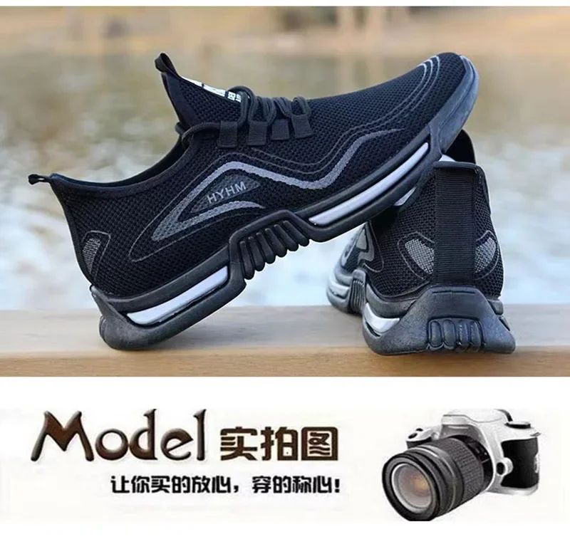Tênis Masculino Slip-on Fashion Tênis Esportivo Masculino para Corrida Respirável para Academia Treino Caminhada Tênis Antiderrapante para Exercício