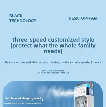 Portable 3 in 1 Mini Ac Air Cooler Fan for Home Products Conditioner Household Small Night LED Humidifier Lights Camping Room