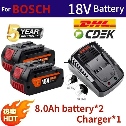 Para bateria Bosch Profissional 18V 12.0Ah, compatível com GBA GBH GSR GSB, bateria de substituição para BAT618 BAT609 BAT620