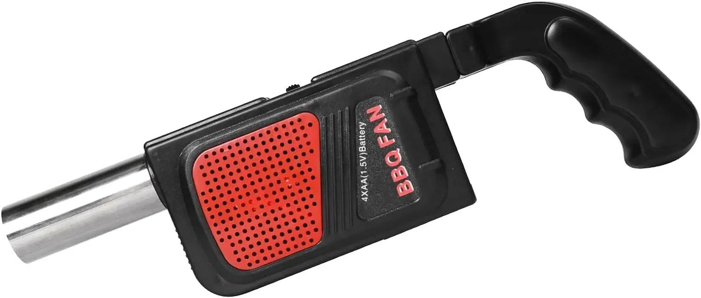 Outdoor Camping Picnic Barbecue Air Blower Portable Handheld Electric BBQ Cooking Fan Air Blower Fire Bellows Tool