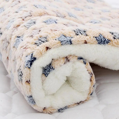 Tapete de dormir para animais de estimação, cama quente para cães, cobertor macio de lã para animais de estimação, cama para gatos, tapete de dormir para filhotes, almofada de colchão adorável para cães pequenos e grandes
