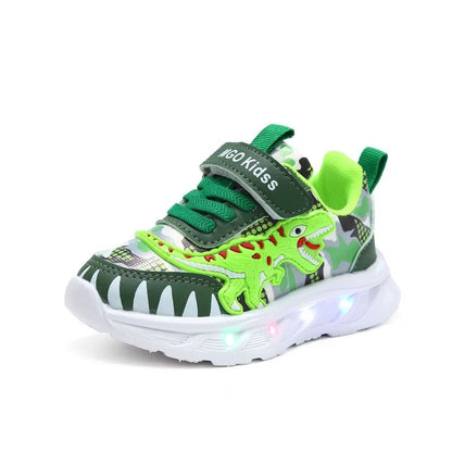 2025 New  Boys Led Lighted Shoes Fashion Children's Casual Sneakers Kids Luminous Shoes Sport Shoes Lighted Shoes
