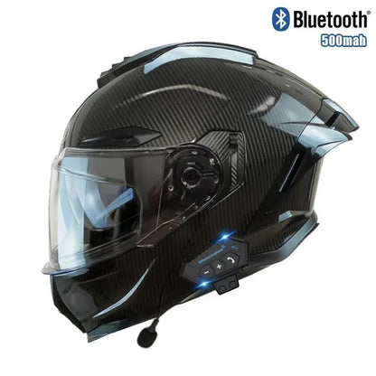 Capacete Articulado de Moto com Bluetooth Lente Dupla Off-road Capacete de Corrida Cascos para Moto Capacete de Moto Aprovado pelo DOT Para BMW