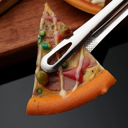 304 Stainless Steel Food Clip, Extended Barbecue Tongs for Household & Grill Use