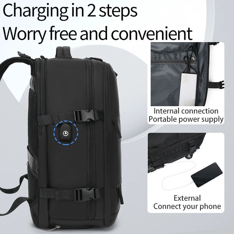 Mochila de Viagem Grande Mochila de Bordo Mochila de Caminhada Impermeável para Esportes ao Ar Livre Mochila Casual, Mochila Escolar