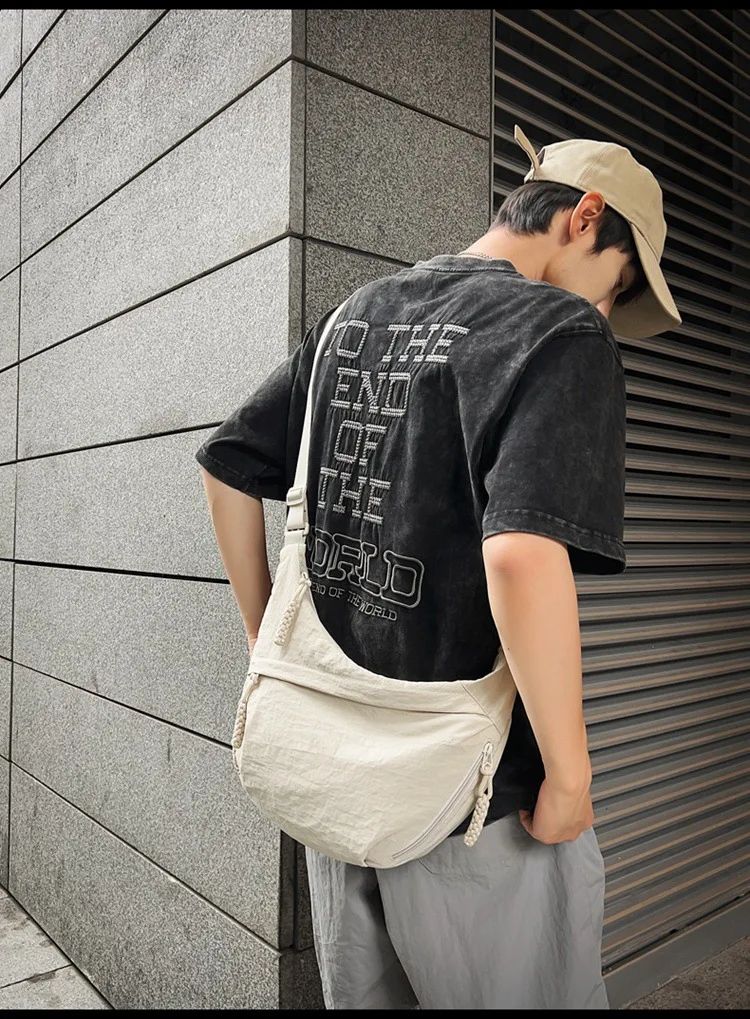 Trendy Women's Soft Cloth Shoulder Bag Solid Color Student Casual Style Big Handbags Crossbody Bags for Women Shoulder Hobos Bag