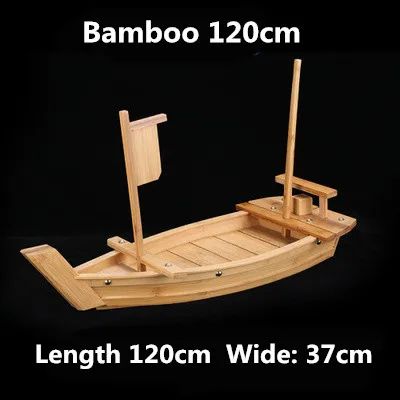 Barcos de Sushi Grande Culinária Japonesa de 40cm a 90cm Bandeja de Sashimi Variado Prato Frio Ferramenta para Frutos do Mar Madeira Restaurante Feito à Mão navio