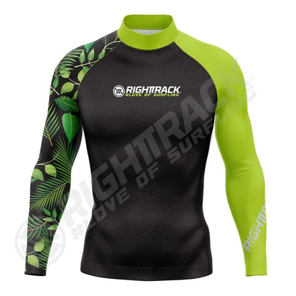 New Men's Surfing Shirt Lycra Rashguard Surf Sportswear Beach Sunscreen UV Protection Swimwear UPF50  RIGHTTRACK Clothes