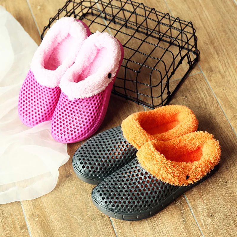 Winter Slippers Men Women Indoor Warm Shoes Non Slip Cotton Pantoffels Casual Clogs Slip on House Floor Slippers for Men