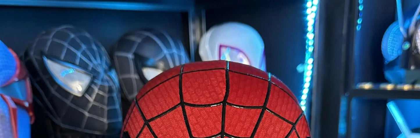 Homem-Aranha Cosplay Máscara Eletrônica de Olhos Móveis Homem-Aranha 1:1 Brinquedos com Controle Remoto para Adultos e Crianças de Presente