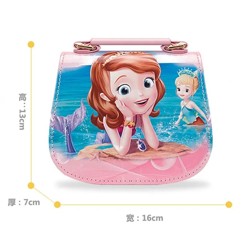 Disney Frozen 2 Elsa Anna Princesa Brinquedos Infantis Bolsa de Ombro Menina Princesa Sofia Bolsa de Mão Infantil Bolsa de Compras Fashion para Crianças Presente