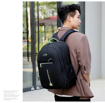 Men's Backpack Oxford Business Computer Bag Waterproof Backpack Leisure Travel Backpack High School Student Backpack For Man