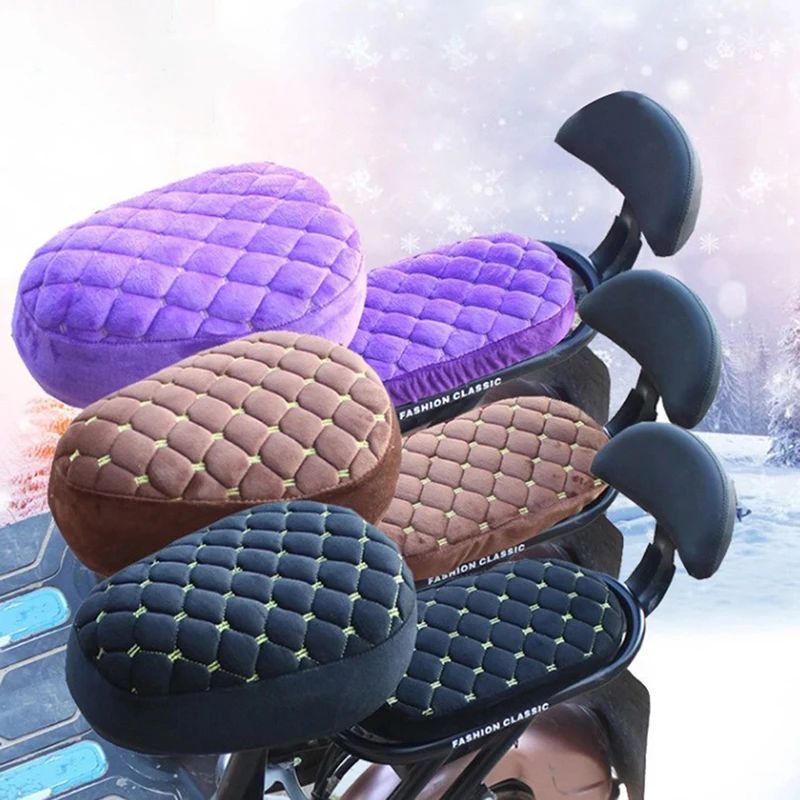 Capa de Selim Confortável de Bicicleta Bateria Universal Inverno Quente