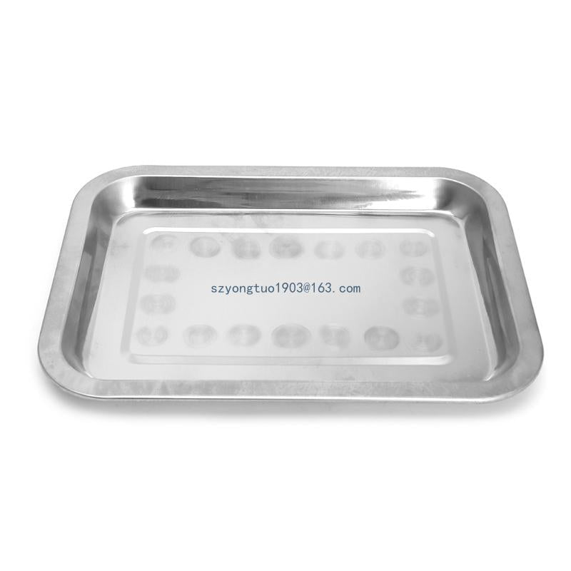 Stainless Steel Rectangular Plate Barbecue Grilled Fish Tray BBQ Container