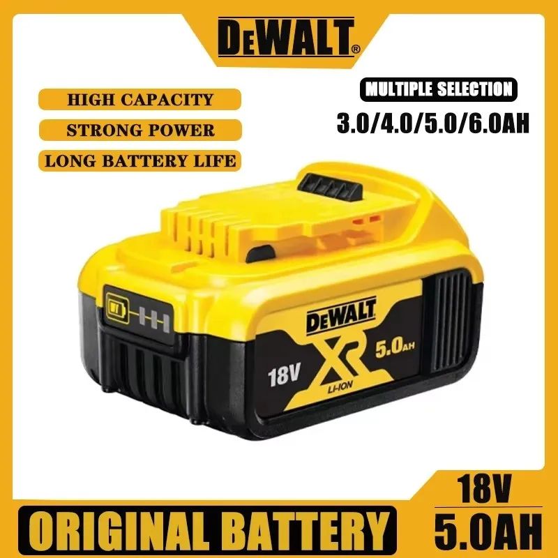 Nova Bateria 100% Original 5Ah 18V para Ferramentas Elétricas Dewalt DCB206 18V 5.0Ah Bateria DCB206 Bateria 18V DCB205 DCB200