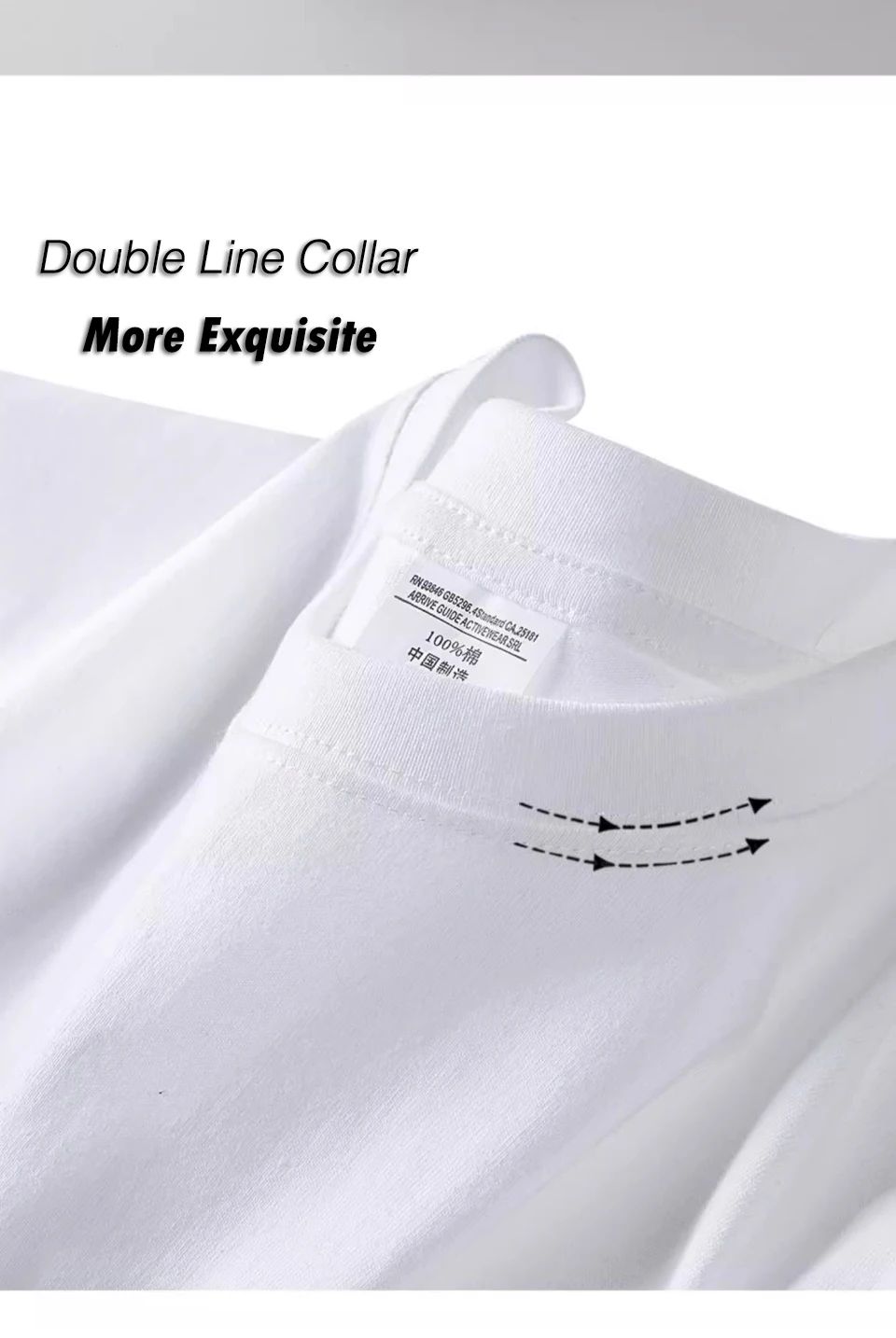 Camiseta masculina de verão 100% algodão puro, marca premium, manga curta, gola redonda, estilo moderno, meio punho, respirável