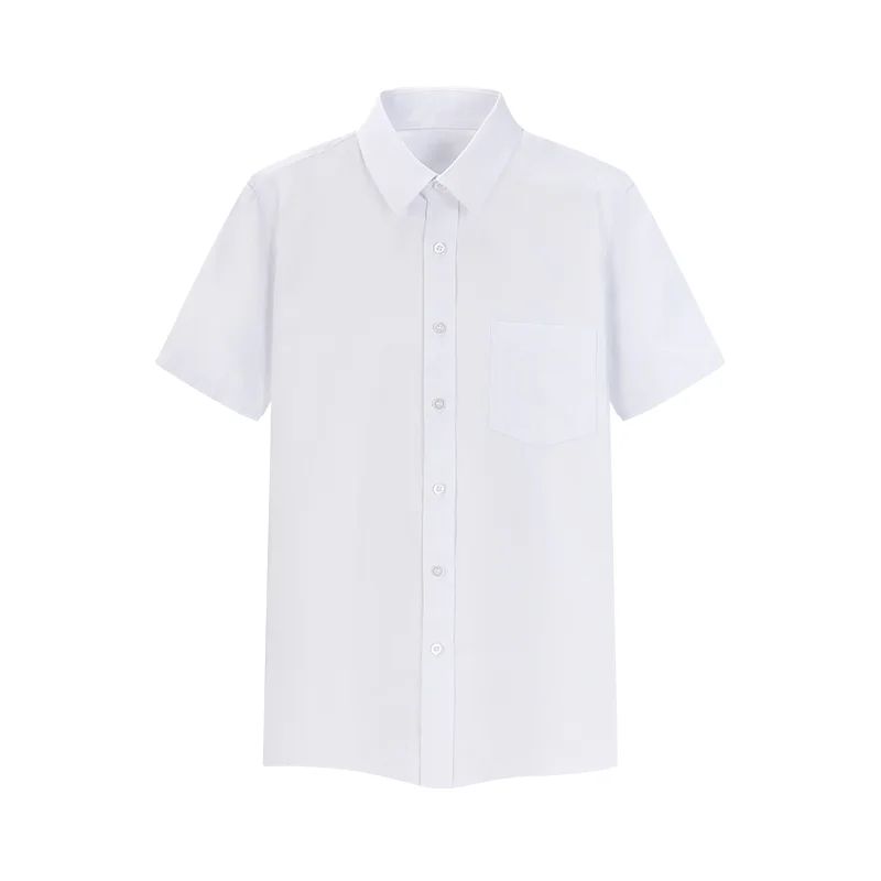Short-sleeved Solid Color Shirt High-end Business Daily Tops Company Uniforms Can Be Customized With Printed Embroidery 2021 New