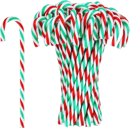 20pcs Christmas Candy Canes Acrylic Xmas Tree Hanging Crutch Pendant New Year  Party Home Decoration Ornaments Gifts