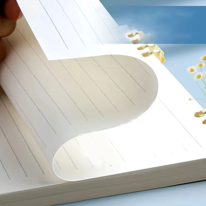 1 Pc Minimalist Coil Notebook,Thick, Lined & Grid Paper For College Students And Office Use