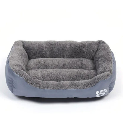 Ninho Quadrado Grande Cama para Cães de Grande Porte S-3XL Cama para Cães Pequenos e Médios Ninho de Fleece Macio Sofá-Cama Grande para Cães Casa de Gatos Quente de Inverno para Animais de Estimação