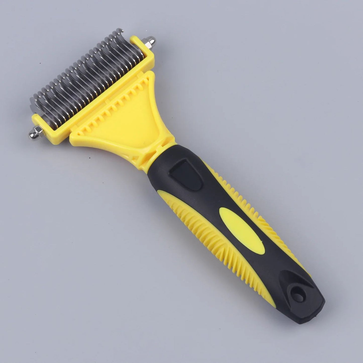 New Arrival Stainless Double-sided Pet Cat Dog Comb Brush Professional Large Dogs Open Knot Rake Knife Pet Grooming Supplies