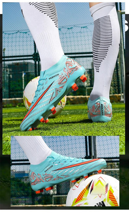 New Men Football Boots Futsal High-quality Mid-top Soccer Shoes Match Non-Slip Cleats Sneakers Indoor Hot-selling FG/TF