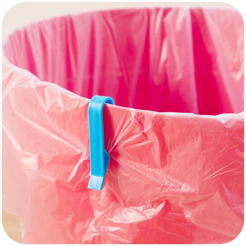 36/2 peças Clipes Fixadores para Lixo Suporte Antiderrapante para Sacola de Lixo Clipes Seladores para Sacos de Salgadinhos Organizador de Cozinha