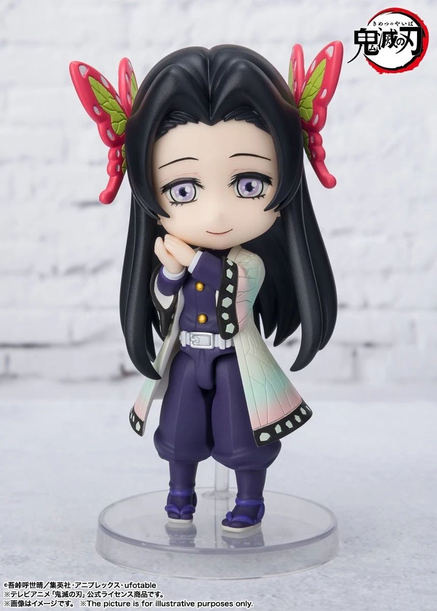 Em Estoque Original Bandai Figuarts Mini Demon Slayer Blade Fornalha Porta Anime Figura Q Versão Bonito Modelo Brinquedos