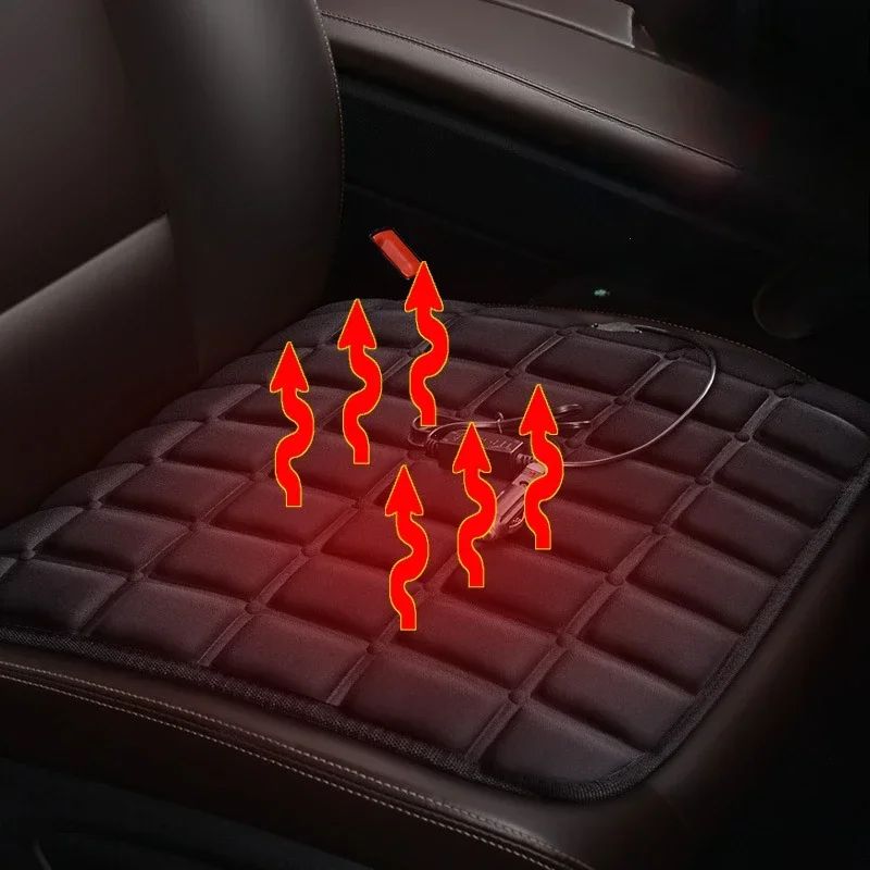 12V Electric Car Seat Heated Cover with 3 Gear Adjustable Temperature Heated Cushion Winter Seat Warmer for Vehicle