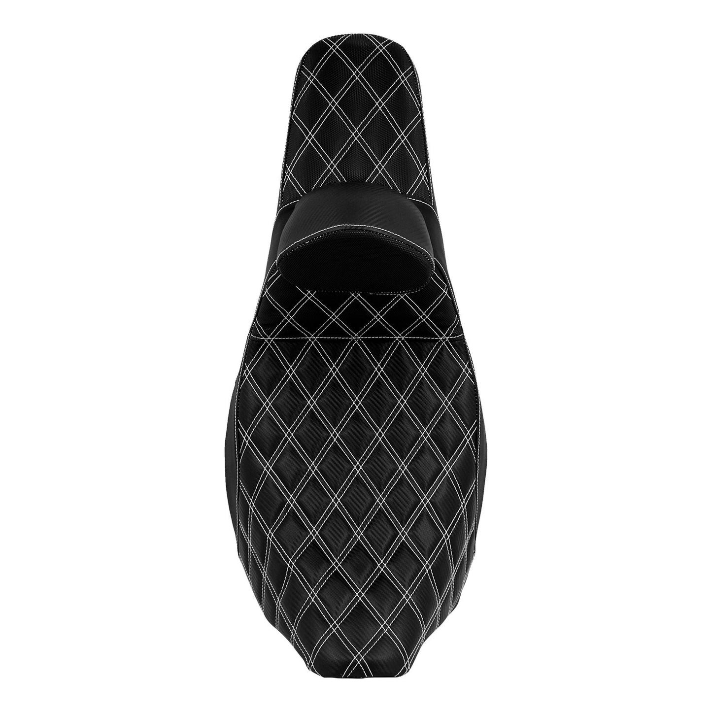 Almofada de Assento Duplo Dianteiro para Piloto Traseiro para Passageiro de Moto com Encosto para Harley Touring Road King FLTRX FLHTK Ultra 09-2023