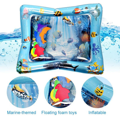 Almofada de Atividades Aquáticas Criativas para Bebês Tapete Inflável para Barriga para o Desenvolvimento Sensorial Brinquedos de Atividades Aquáticas para Bebês e Crianças Pequenas