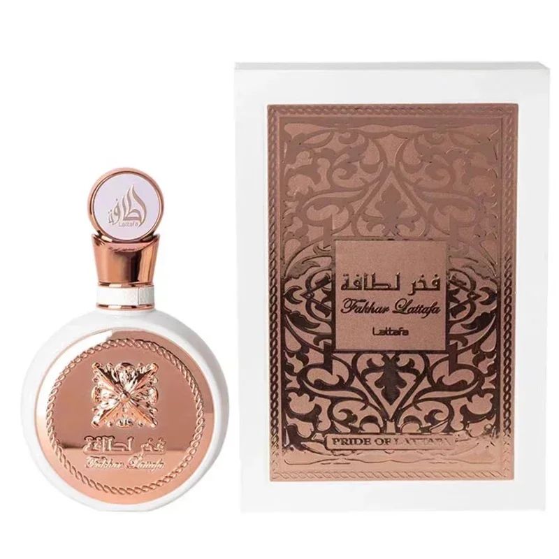 Desodorante Corporal Fakhar 100ML Spray Perfume Feminino Alta Qualidade Presente Árabe Fragrância Namoro Sedutor Duradouro Eau De Parfum Presentes