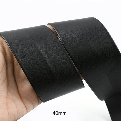 5Meters 3-50mm Black PU Leather Cords Soft Ribbon Band Bag Strap Webbing Necklace Jewelry Decor Tape DIY Sewing Accessories