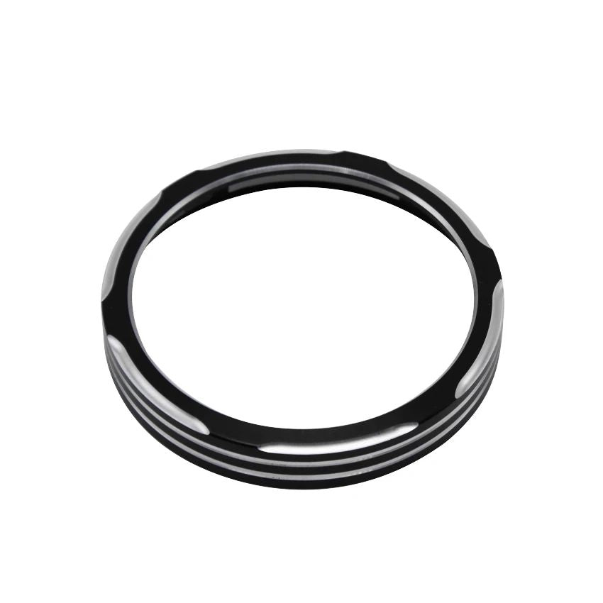 Anel de alumínio preto para velocímetro de moto 1 peça, capa de moldura para Harley Dyna Street Sportster 883 1200 2004-2018/looj