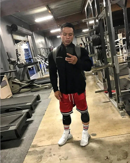 2025 Summer New Quick drying Breathable Zipper Drawstring Pocket Five point Shorts for Men's Sports Running Large Beach Pants