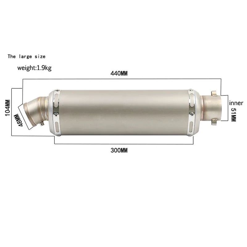38-51MM Universal Yoshimura Motorcycle Exhaust Escape Muffler DB Killer Moto Pipe Motorbike 100cc-1000cc CRF230  ATV GP Scooter