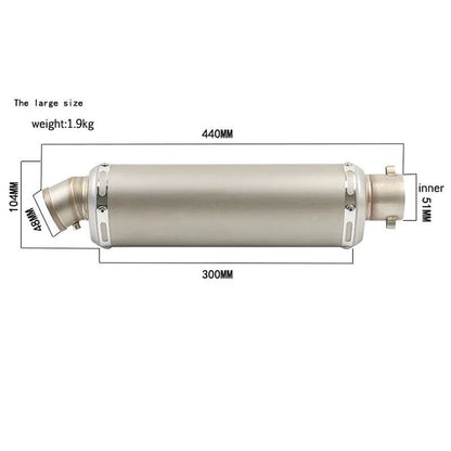 38-51MM Universal Yoshimura Motorcycle Exhaust Escape Muffler DB Killer Moto Pipe Motorbike 100cc-1000cc CRF230  ATV GP Scooter