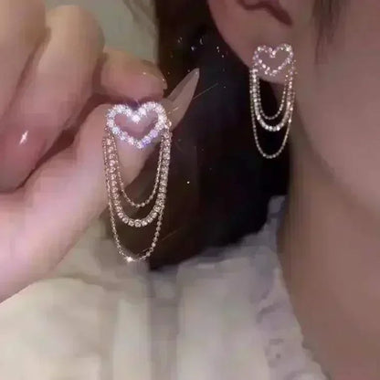 Brincos de Folhas Douradas com Cristal Verde para Mulheres Acessórios Diários de Individualidade Presentes de Joias para o Dia dos Namorados Aniversário